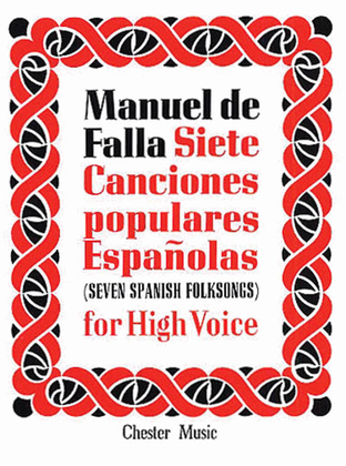 Book cover for De Falla: 7 Canciones Populares Espanolas