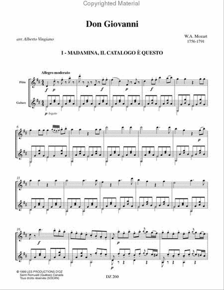 Don Giovanni Don Giovanni Flute scores gallery preview page 2