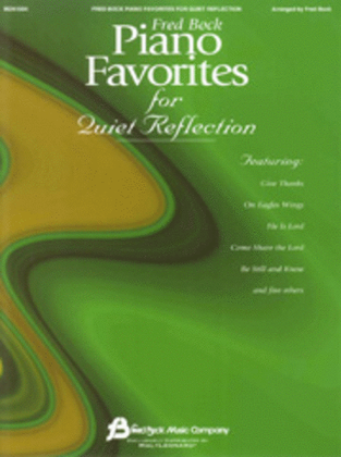Book cover for Fred Bock Piano Favorites for Quiet Reflection