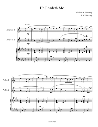 He Leadeth Me (Alto Sax Duet with Piano Accompaniment)