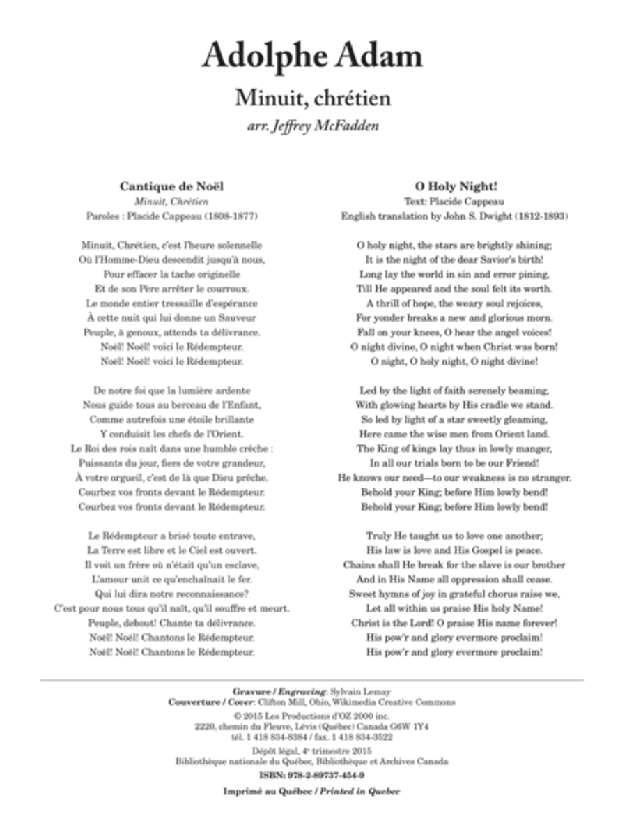 Minuit, chrétien Classical Guitar scores gallery preview page 1