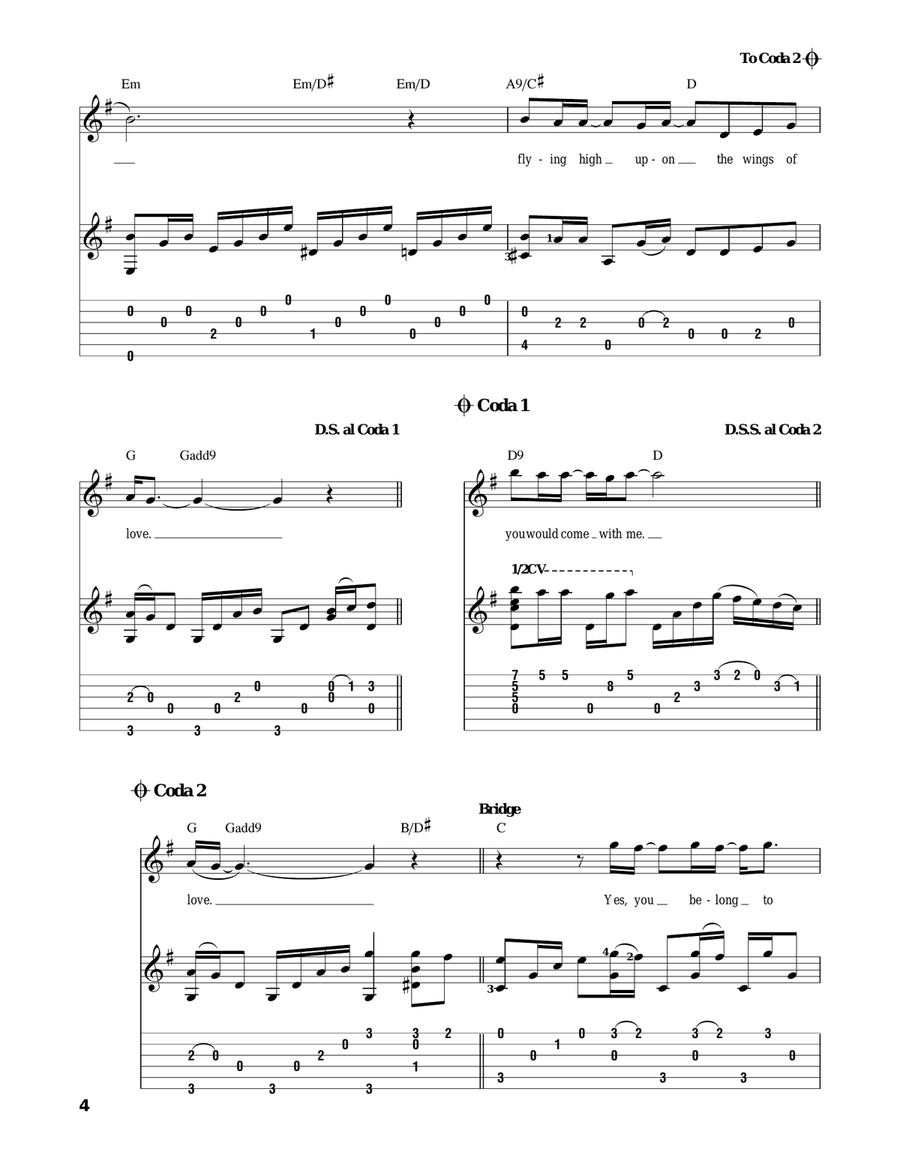 On The Wings Of Love On The Wings Of Love Acoustic Guitar scores gallery preview page 4
