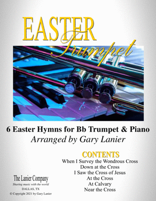 Book cover for EASTER Trumpet (6 Easter hymns for Bb Trumpet & Piano with Score/Parts)
