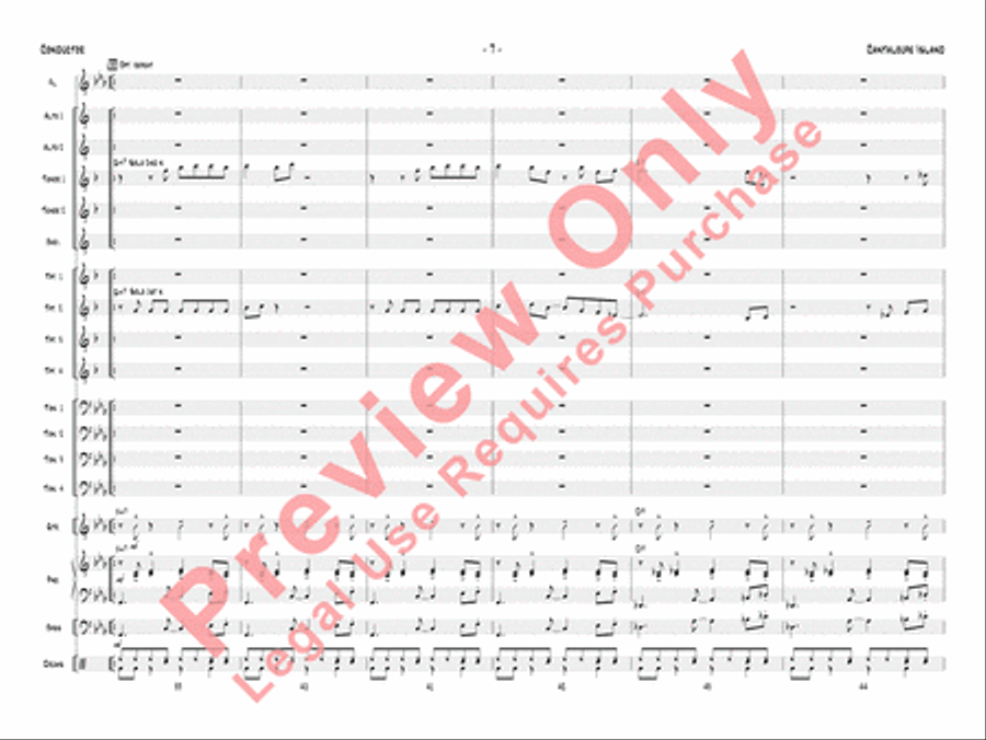 Cantaloupe Island Jazz Ensemble scores gallery preview page 10