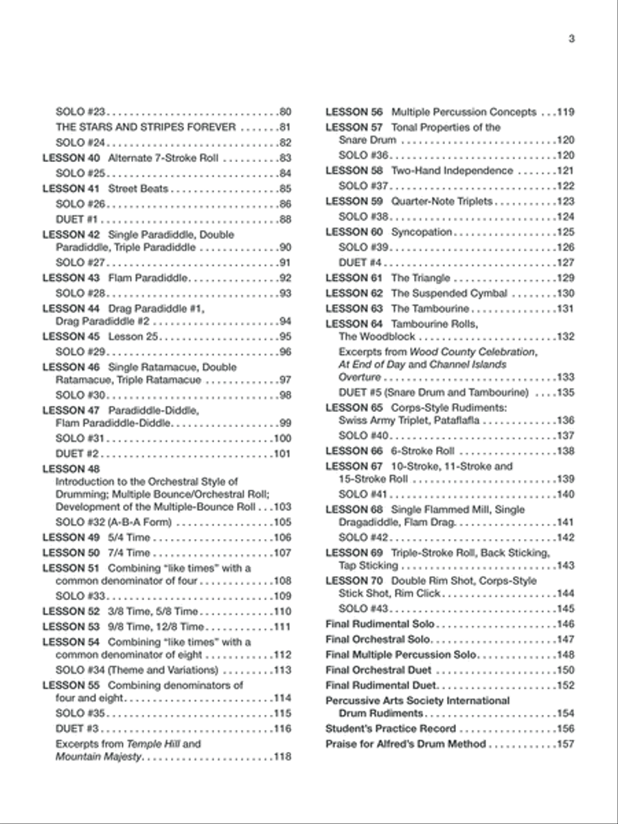 Alfred's Drum Method Complete Percussion scores gallery preview page 9