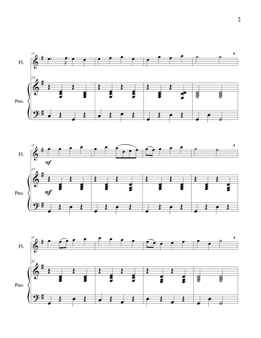Yankee Doodle - Flute Solo Flute Solo scores gallery preview page 4