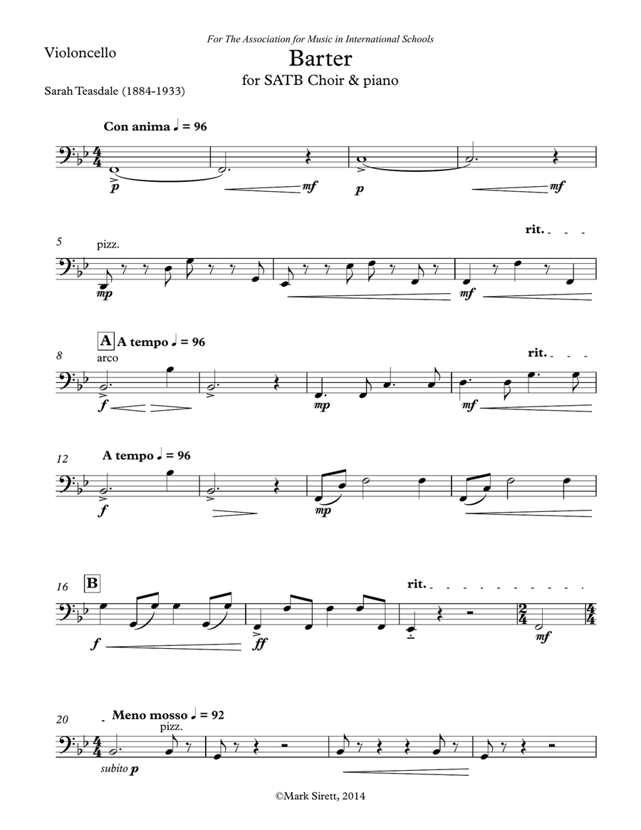 Barter - Cello