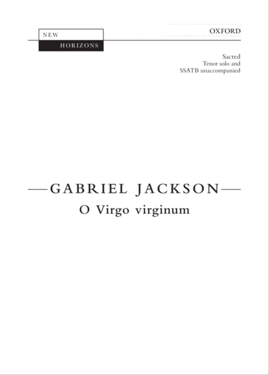 O Virgo virginum SSATB scores gallery preview page 1
