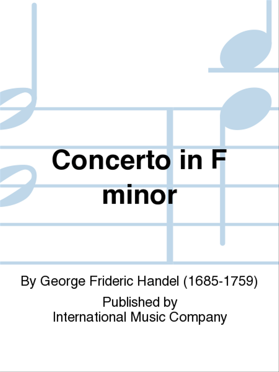 Concerto In F Minor