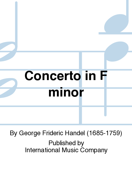 Concerto In F Minor by George Frideric Handel Trumpet Solo - Sheet Music