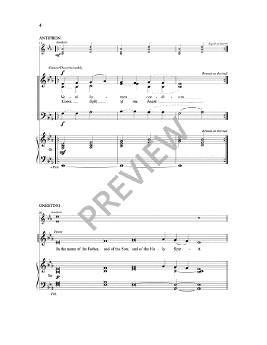 Advent Gathering Rite 3-Part scores gallery preview page 12