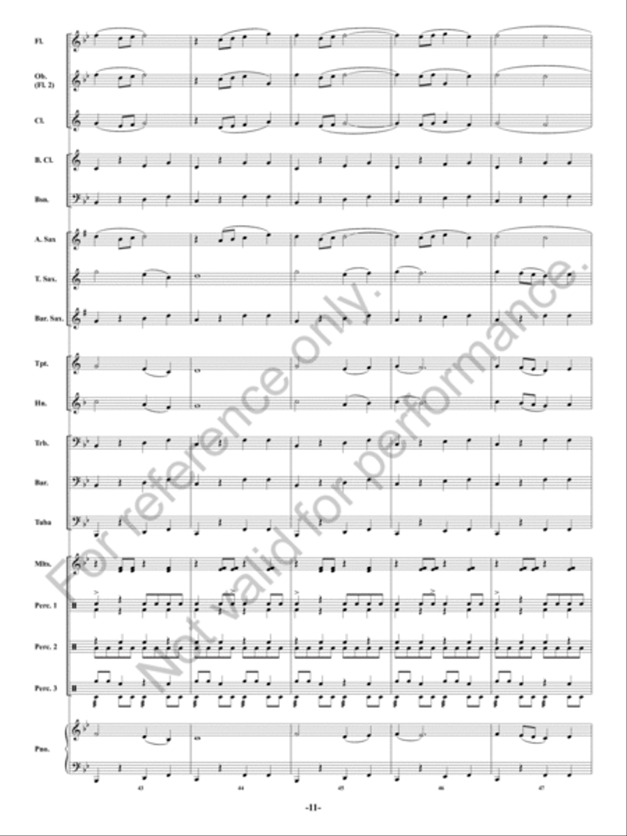 Danza Del Mambo Concert Band scores gallery preview page 12