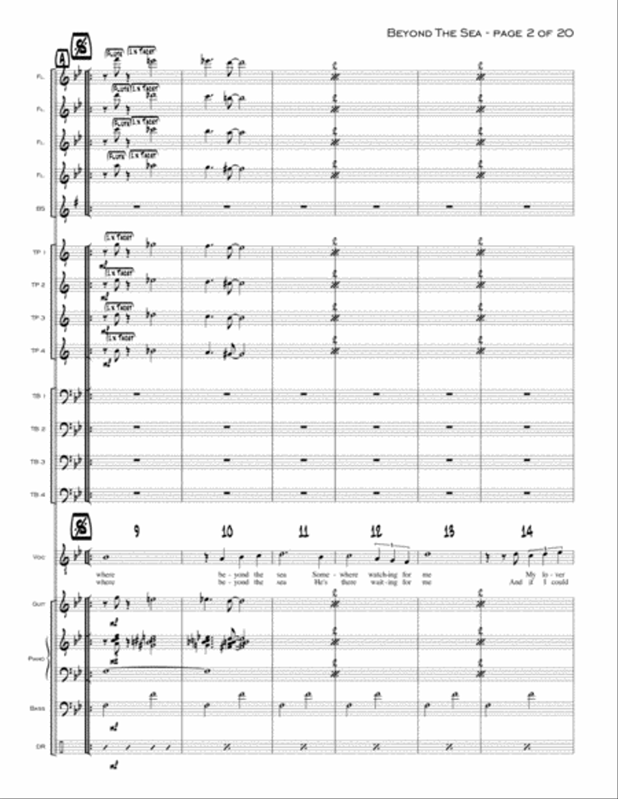 Beyond The Sea Beyond The Sea Jazz Ensemble scores gallery preview page 2