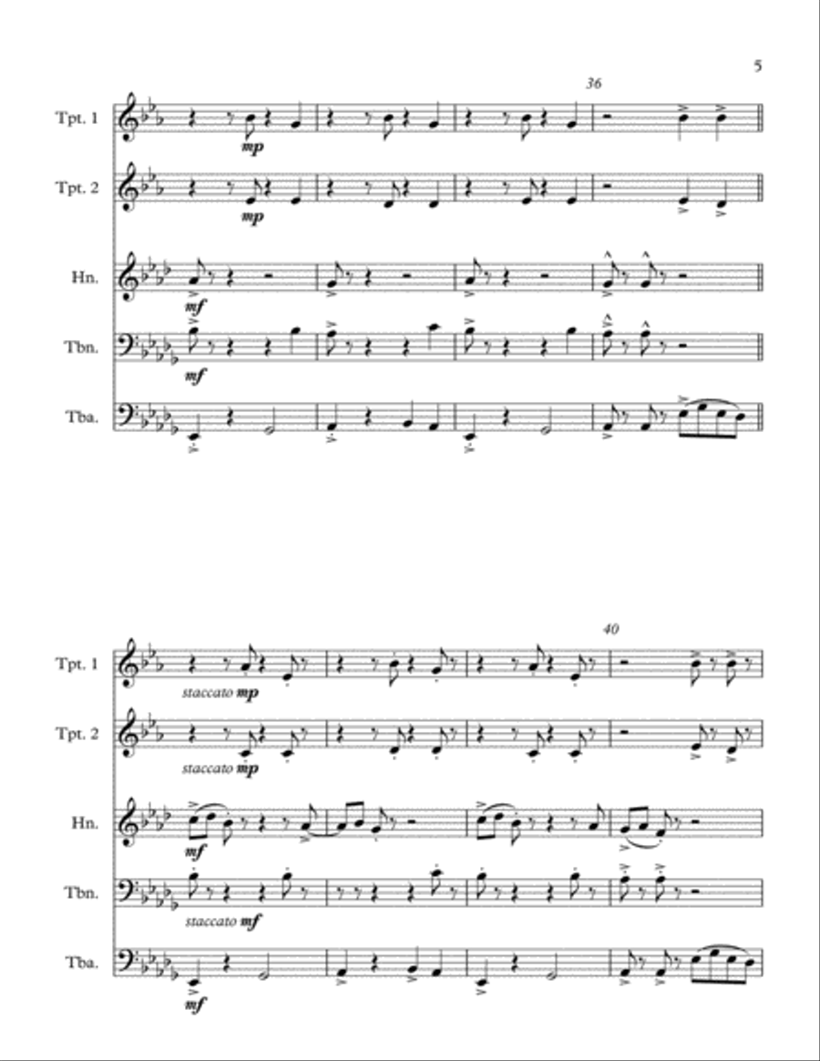 Retro Brass Retro Brass Brass Ensemble scores gallery preview page 5