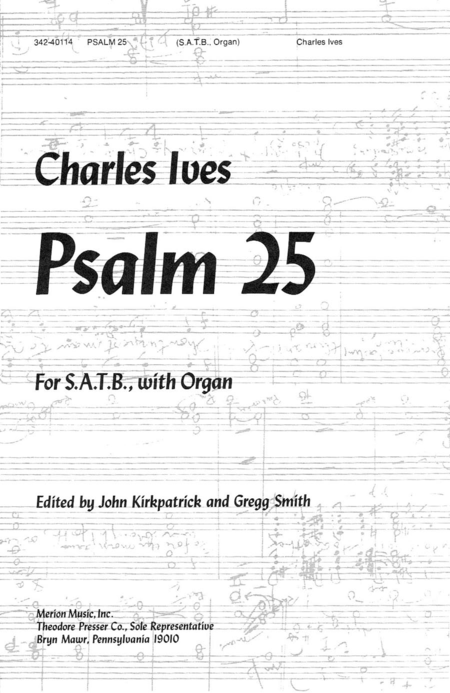 Charles Ives : Psalm 25