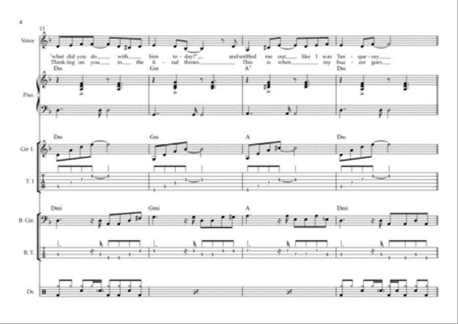 You Know I'm No Good Voice scores gallery preview page 4