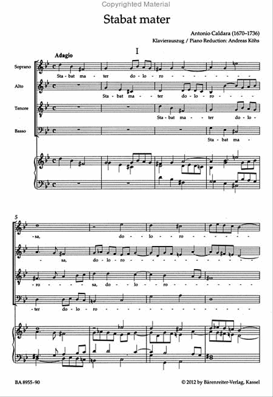 Stabat Mater 4-Part scores gallery preview page 2