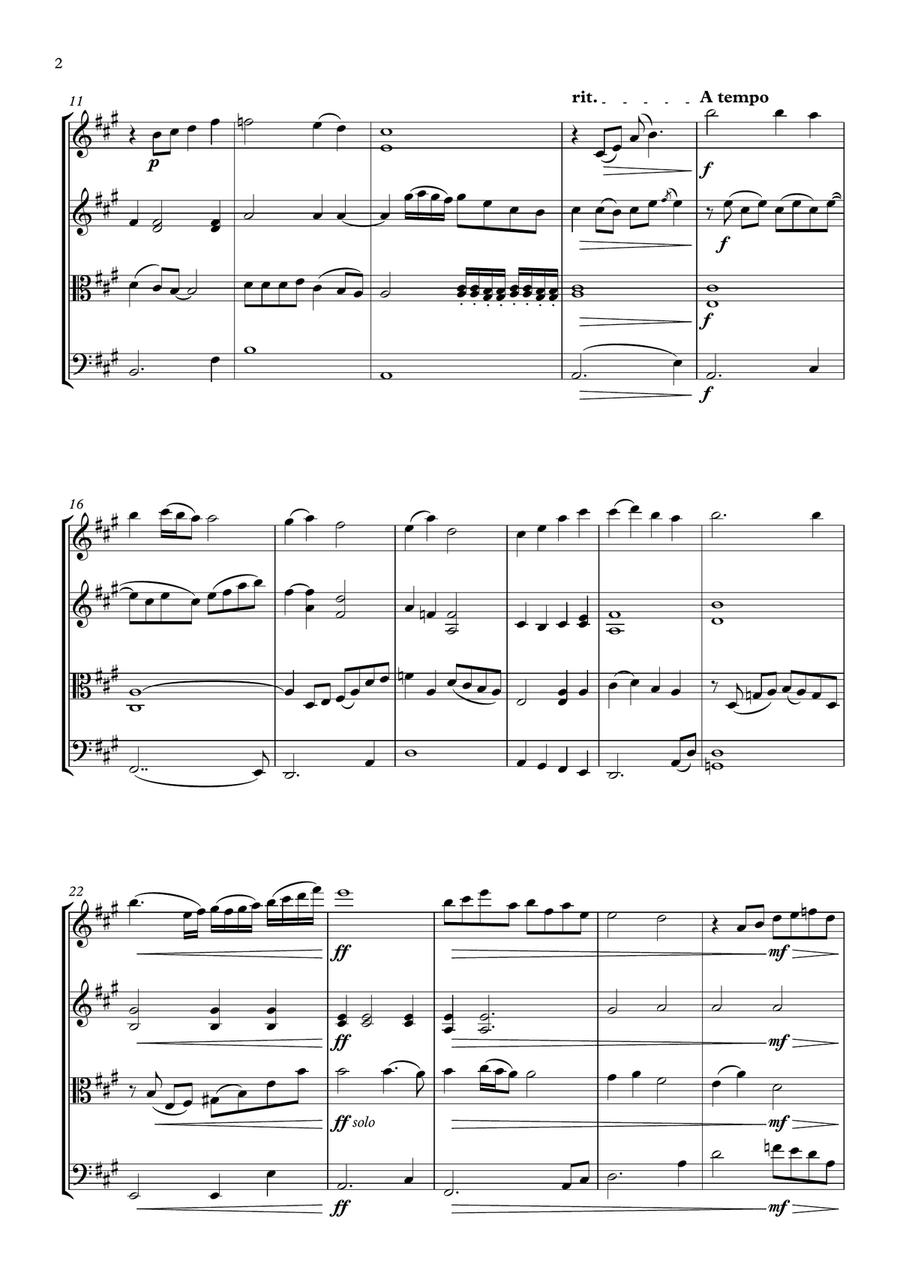 Reflection String Quartet scores gallery preview page 2