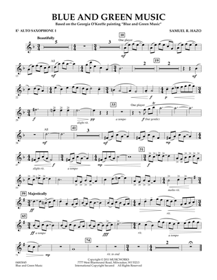 Blue And Green Music - Eb Alto Saxophone 1