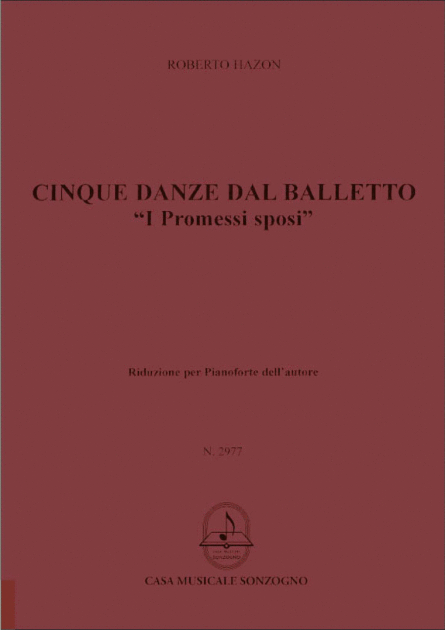 5 Danze (dal balletto I promessi sposi) Piano Solo scores gallery preview page 1