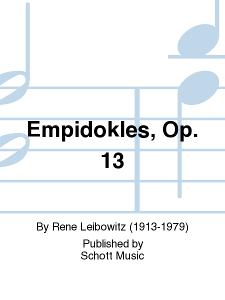 Empidokles, Op. 13