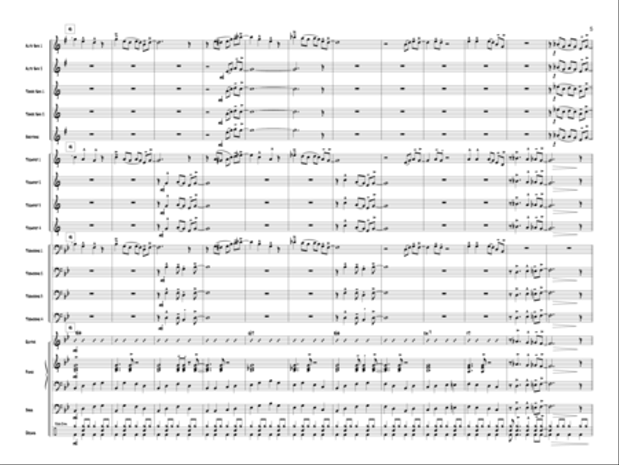 One, Two, Ready, Swing! Jazz Ensemble scores gallery preview page 6