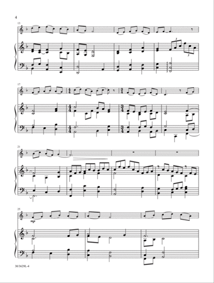 Trumpet Solos for Christmas Trumpet Solo scores gallery preview page 4