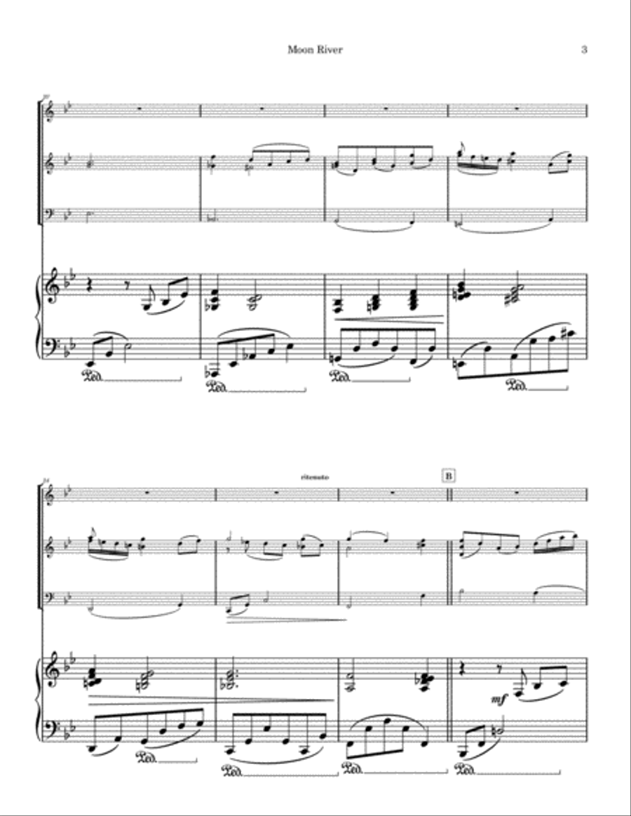 Moon River Voice scores gallery preview page 3