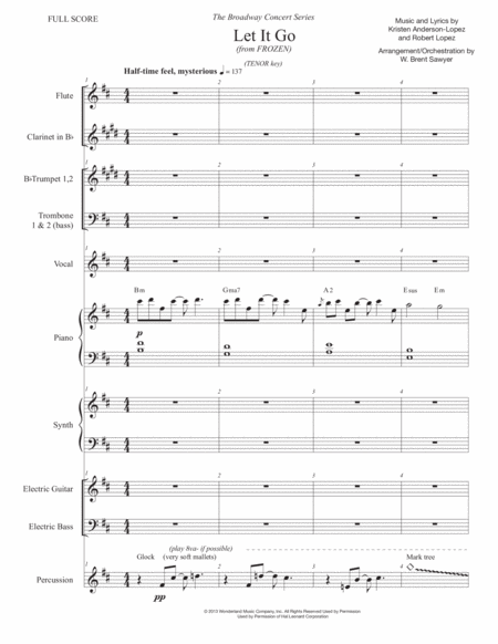Let It Go (from Frozen) - Score Only image number null