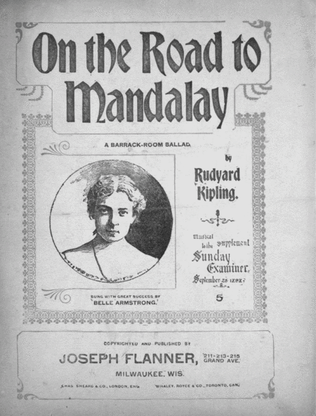 Book cover for On the Road to Mandalay. A Barrack-Room Ballad