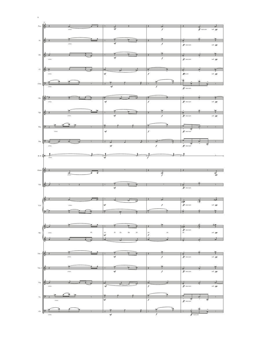 The Expanses (Intermezzo for Chamber Orchestra) Chamber Orchestra scores gallery preview page 6