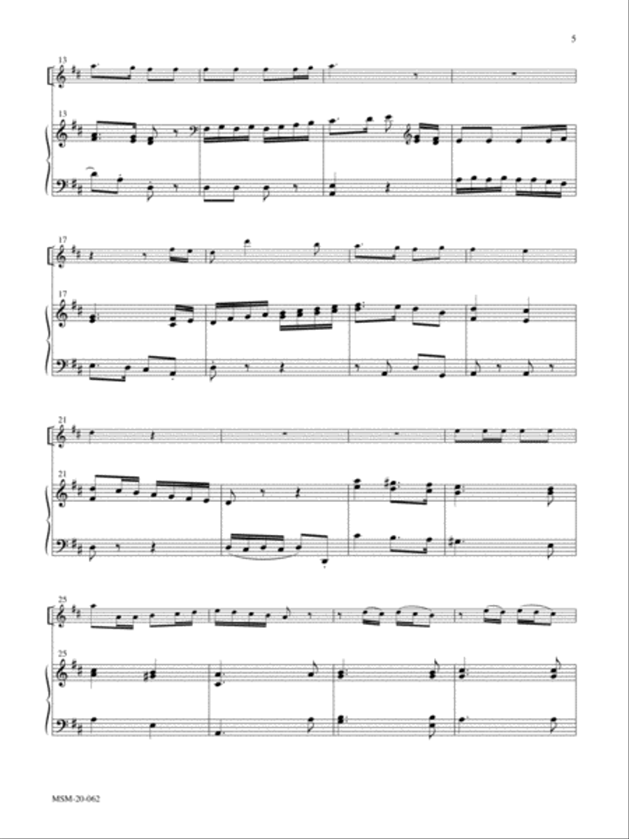 Four Christmas Carols for Flute and Organ Clarinet scores gallery preview page 4