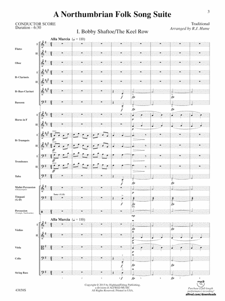 A Northumbrian Folk Song Suite: Score