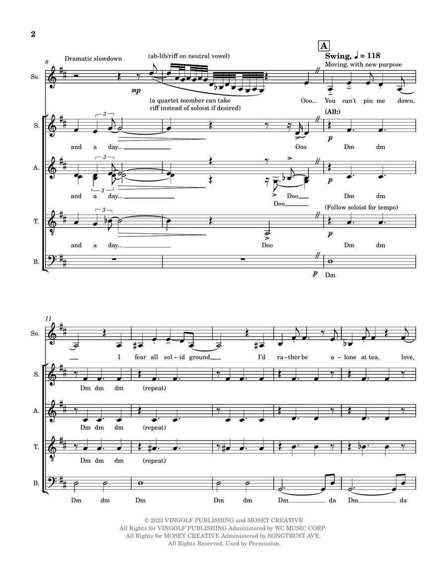 Dreamer 4-Part scores gallery preview page 2