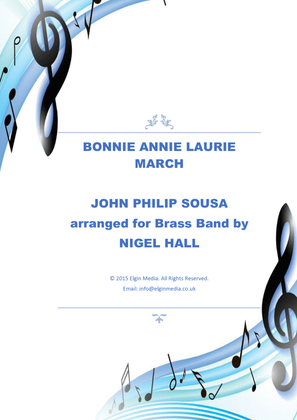 Book cover for Bonnie Annie Laurie March - Brass Band