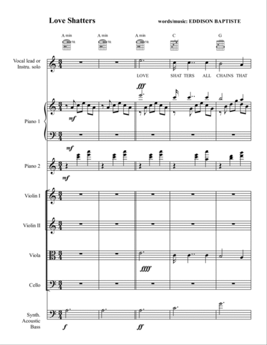 Love Shatters Large Ensemble scores gallery preview page 2