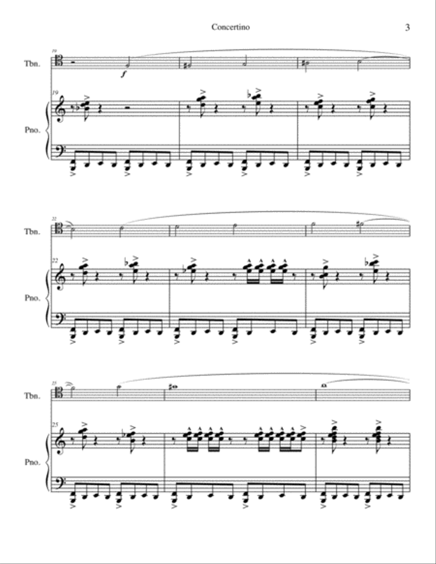 Concertino for Trombone and Piano