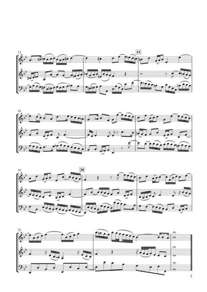 Sinfonia No.14 BWV.800 for Two Violins & Violoncello image number null