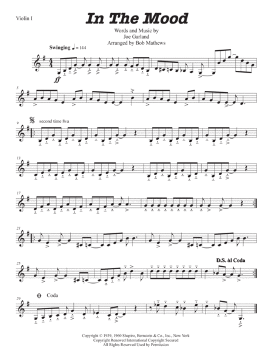 In The Mood In The Mood String Quartet scores gallery preview page 5