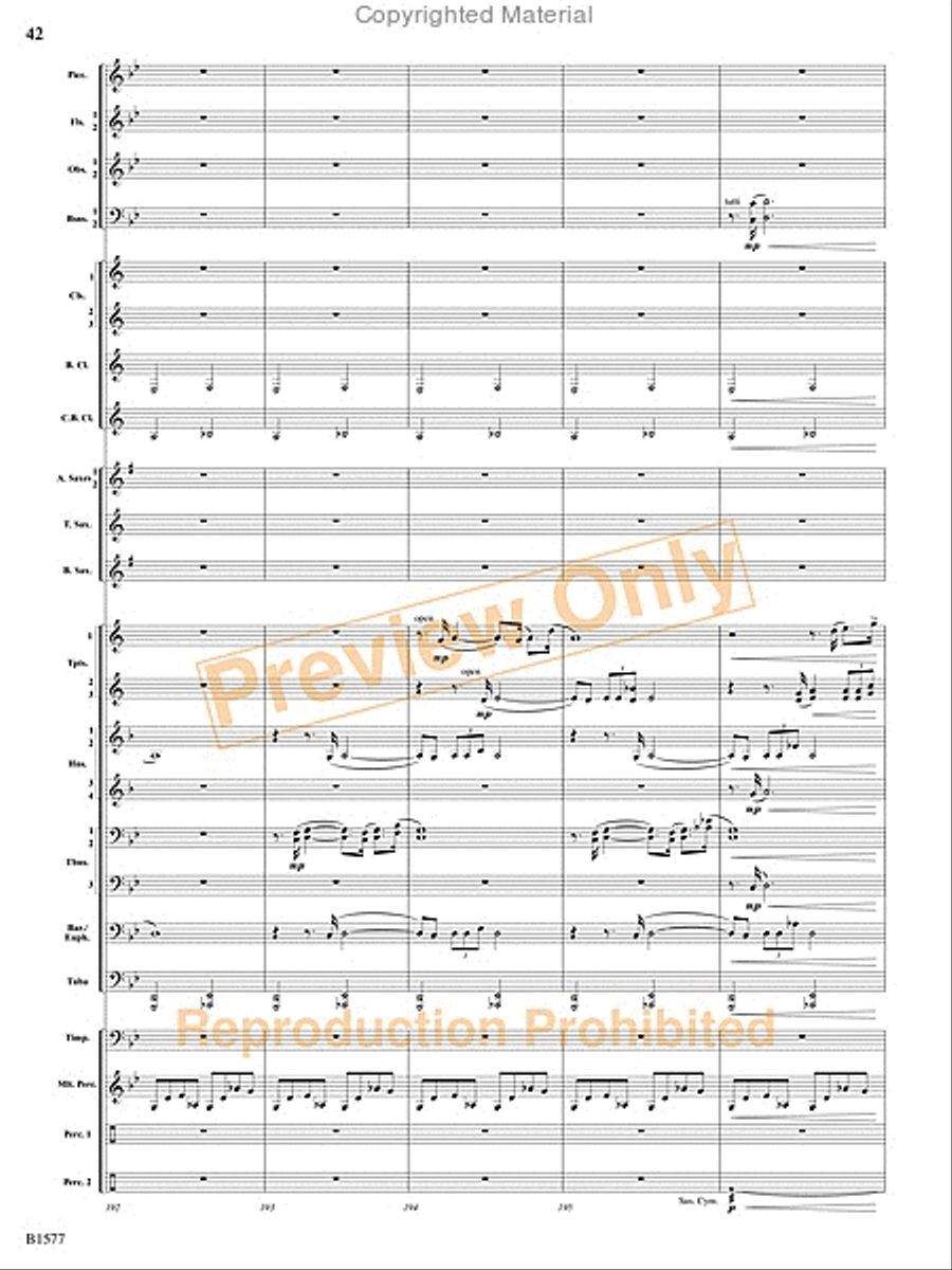 Evocatio Evocatio Concert Band scores gallery preview page 43