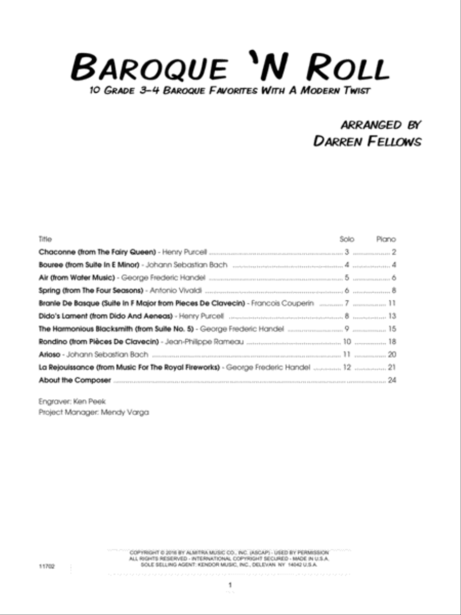 Baroque 'N Roll B-Flat Trumpet scores gallery preview page 2