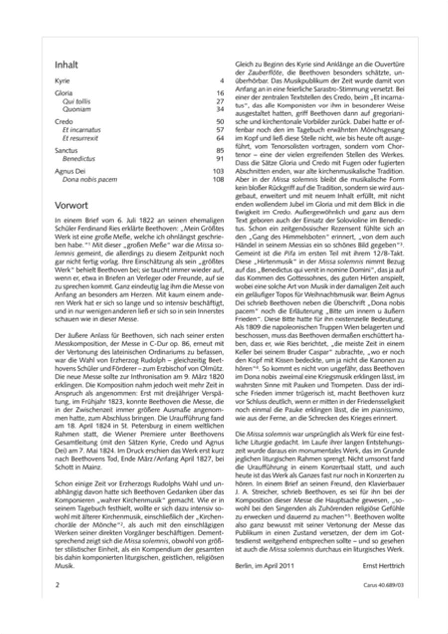 Missa solemnis Missa solemnis 4-Part scores gallery preview page 3