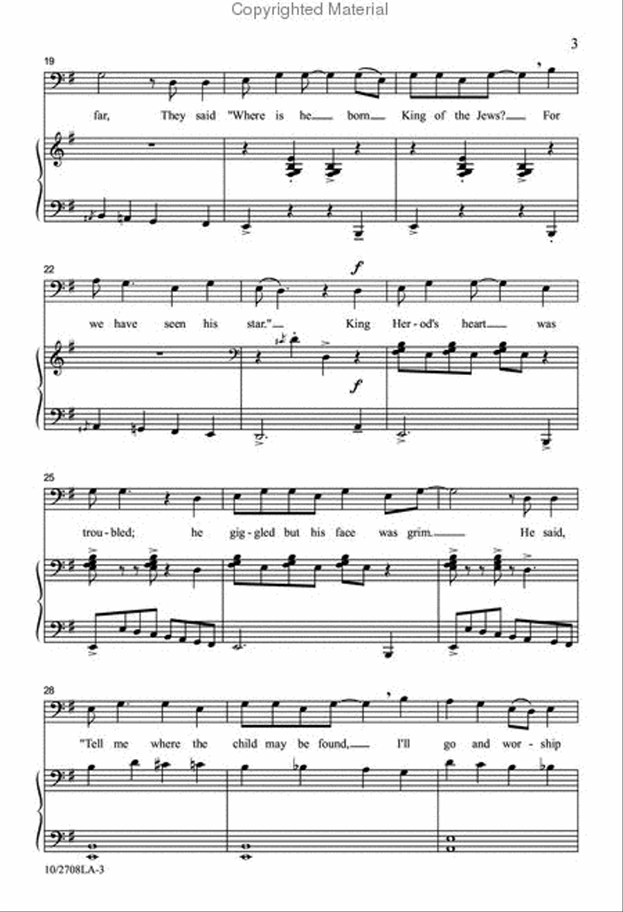 Sister Mary Had-a But One Child 4-Part scores gallery preview page 4