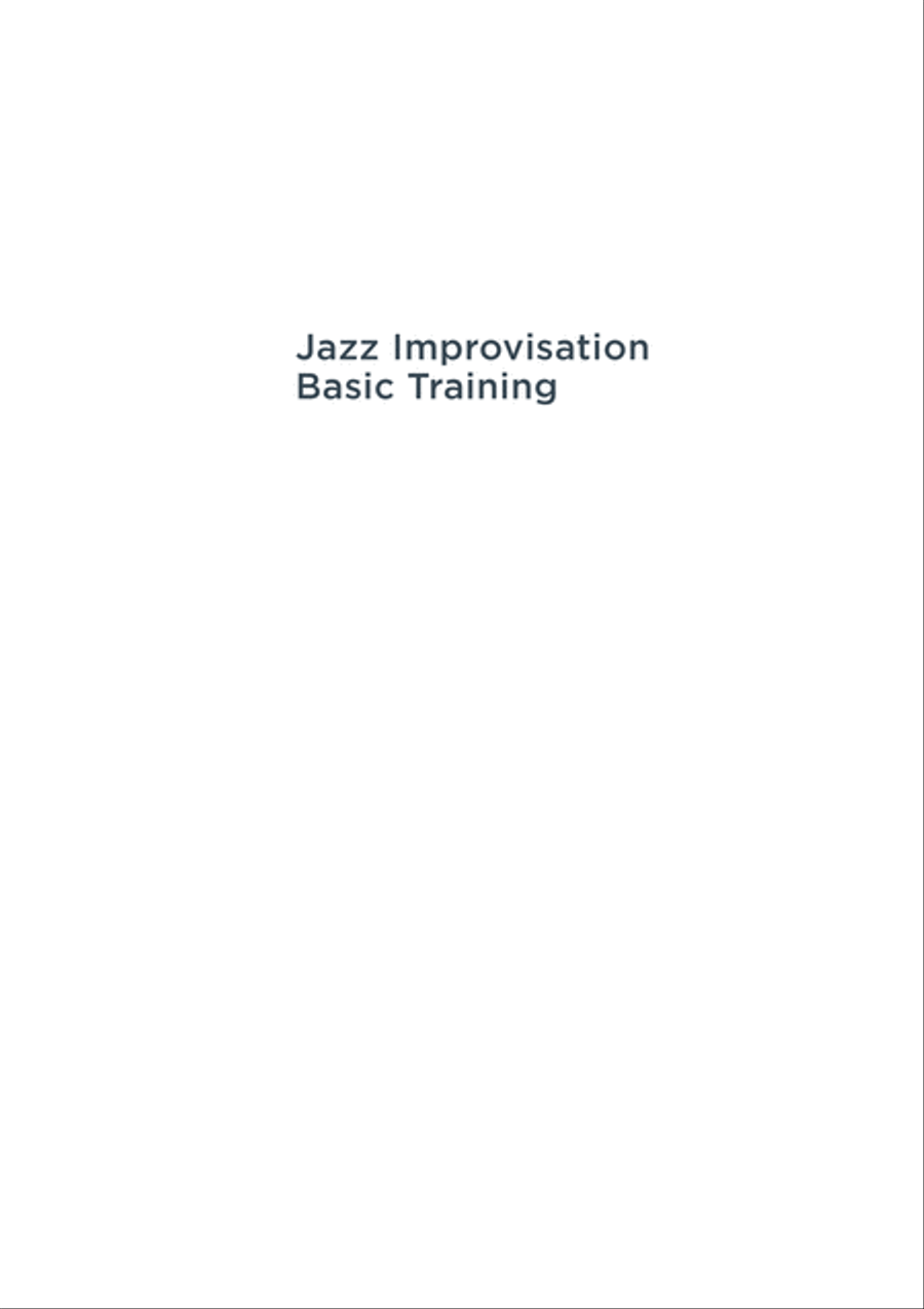 Jazz Improvisation Basic Training Large Ensemble scores gallery preview page 2