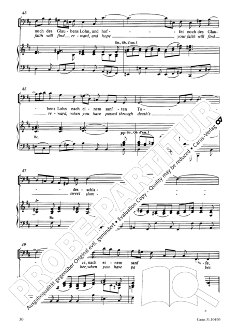 O shield of Israel, hear us (Du Hirte Israel, hore) TB scores gallery preview page 31