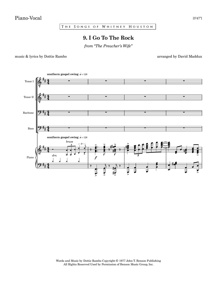 I Go To The Rock TTBB scores gallery preview page 1