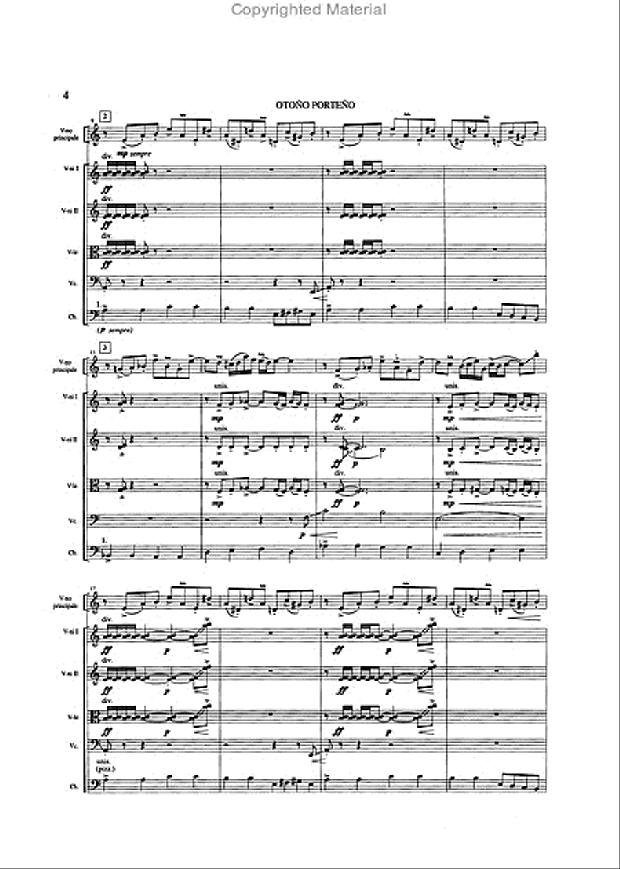 Las Cuatro Estaciones Porteñas String Orchestra scores gallery preview page 3