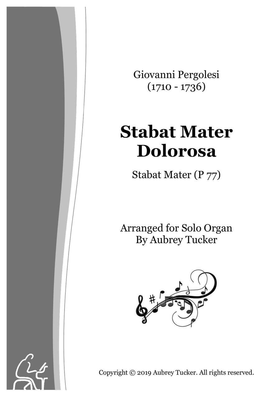 Organ: Stabat Mater Dolorosa (P.77) - Giovanni Pergolesi Organ Solo scores gallery preview page 1