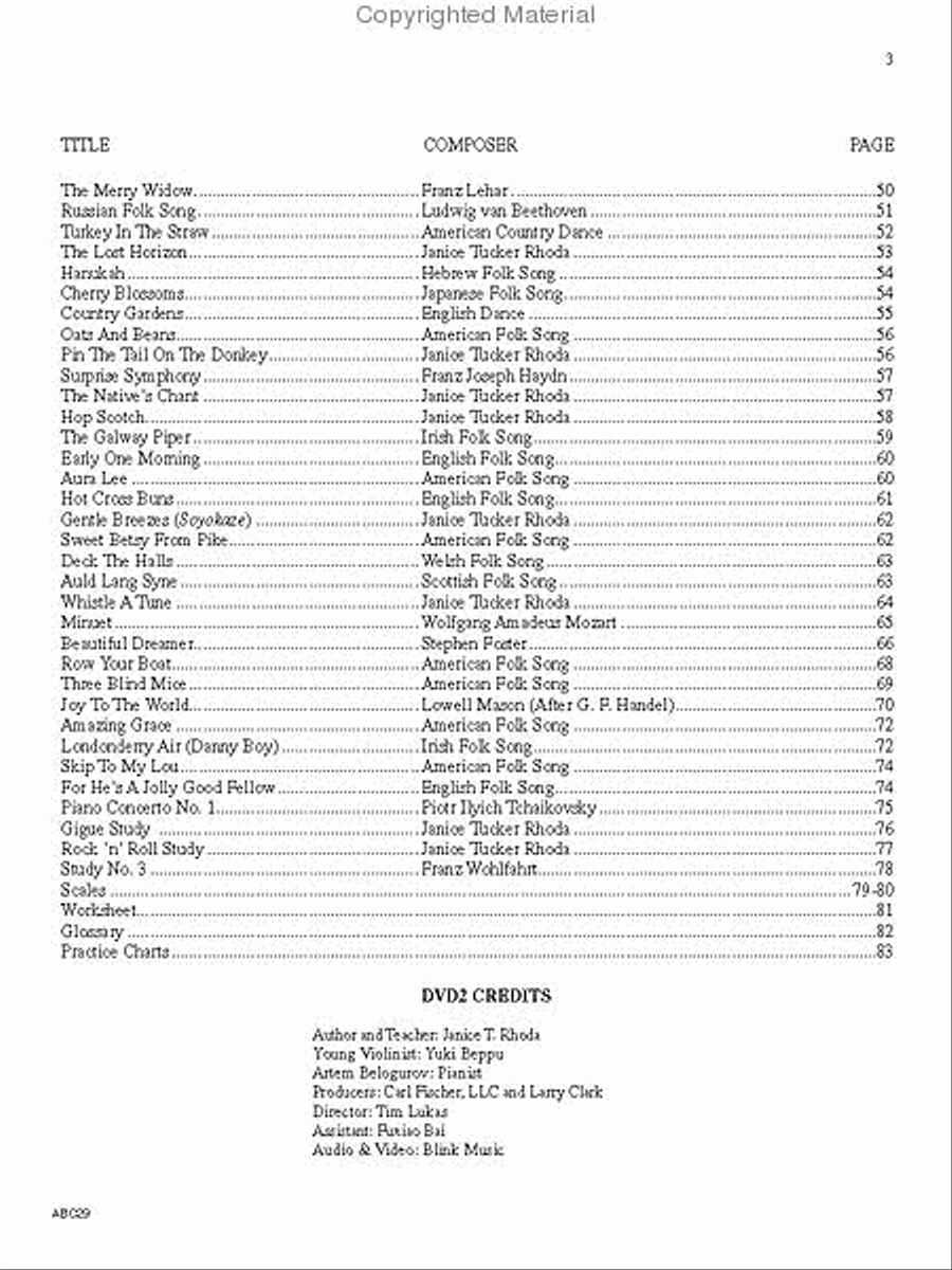 The ABCs of Violin: Anthology Edition Violin scores gallery preview page 3