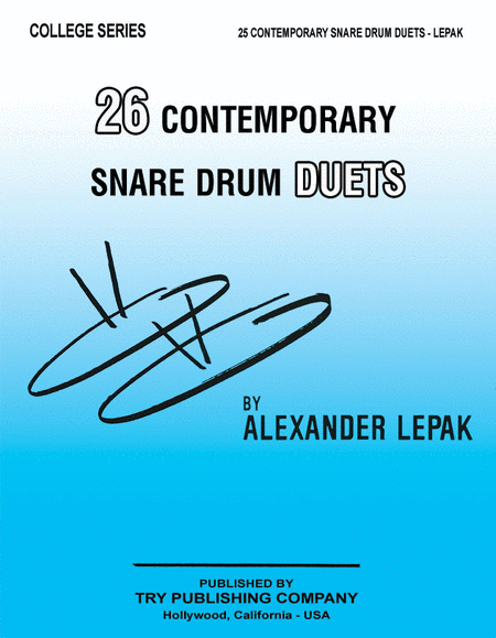 Twenty Six Contemporary Snare Drum Duets